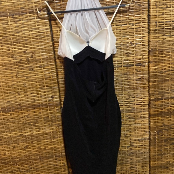 VNTG Savoy’s 1980s black white Madonna, Marilyn Monroe sexy dress L - Picture 9 of 12